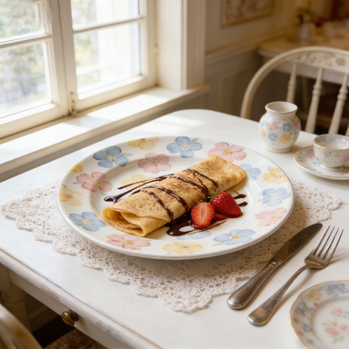 Pastel Floral Porcelain Side Plate