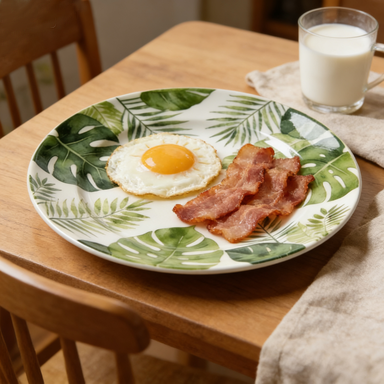 Tropical Monstera Leaf Melamine Platter