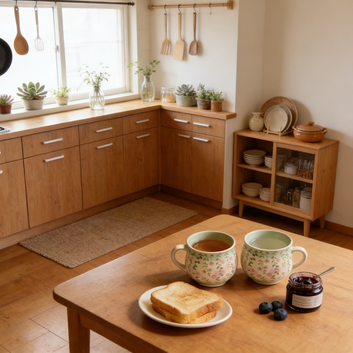 Trailing Floral Curved Ceramic Mug